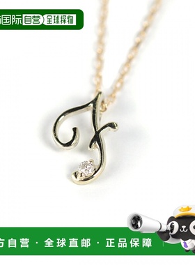 1h可退 日本直邮cui-cui K10黄金 钻石字母项链 780687cuicui