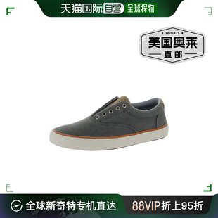 帆布一脚蹬牛津鞋 sperrySC 斜纹男式 美国奥 Striper 浅蓝色