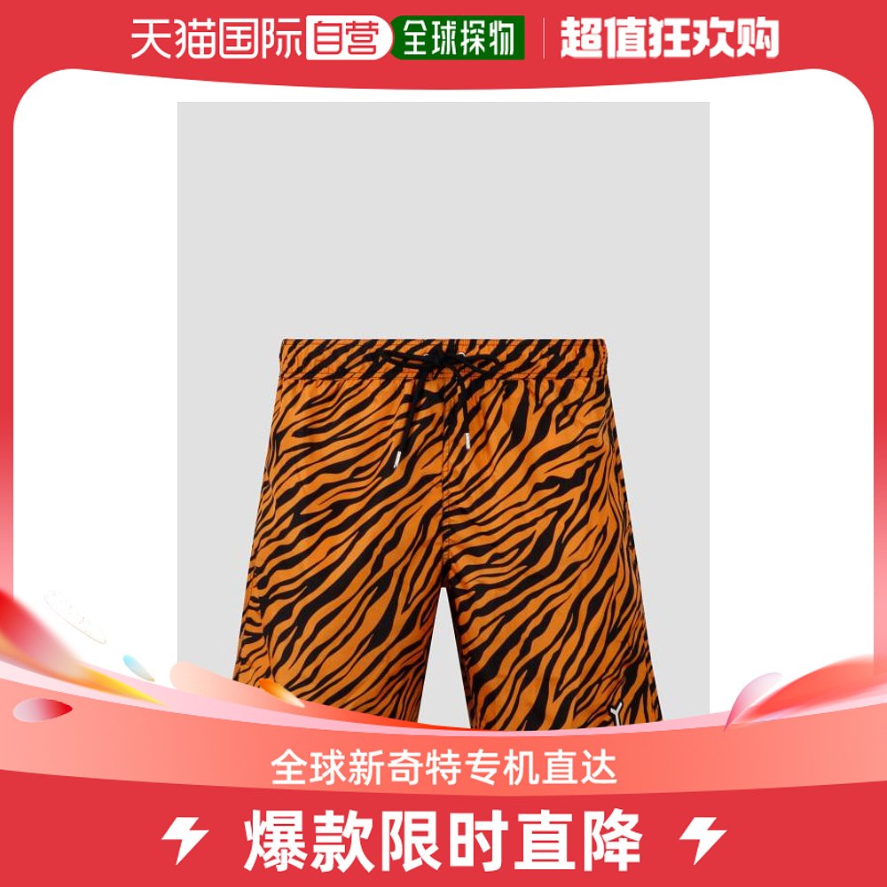 韩国直邮YES I AM23SS游泳裤男YIA00023ORANGE ZEBRA