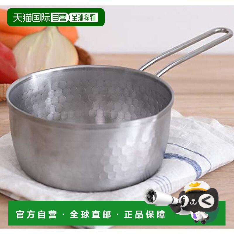 【日本直邮】Arnest 日本制燕三条雪平锅15cm不锈钢耐用银色A-774