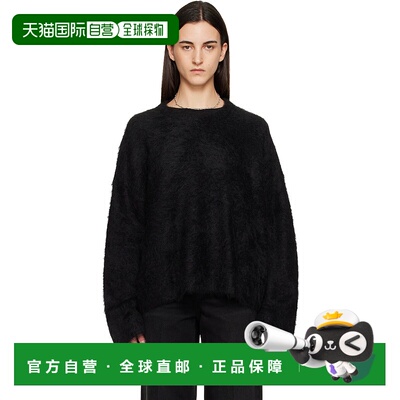 1h可退 香港直邮toteme 女士 黑色 Boxy Alpaca Knit 毛衣 244WRT