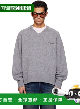 香港直邮Acne Studios 艾克妮 男士 灰色 Wool V-Neck 毛衣 B6038