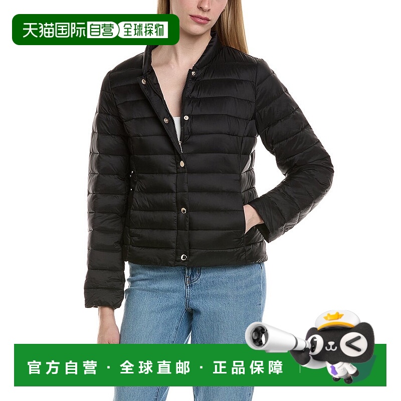 自营Tahari Bee短款羽绒服-黑色 美国奥莱直发