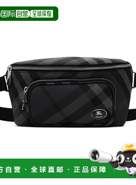 1h可退 香港直邮潮奢 Burberry 巴宝莉 男士 灰色 ML Heritage 腰