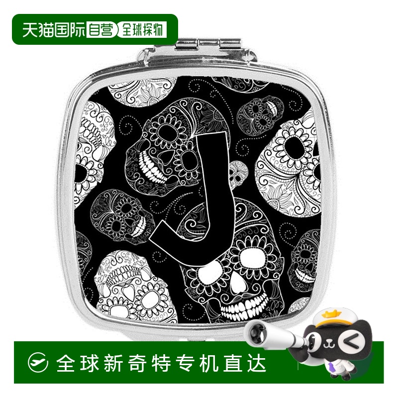 自营Carolines Treasures CJ2008-JSCM字母 J亡灵节骷髅黑色紧