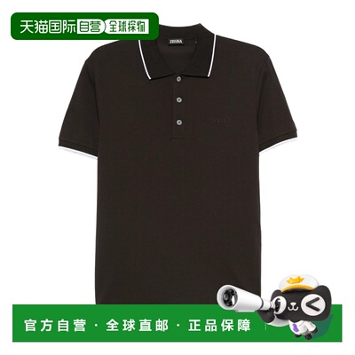 1h可退 香港直邮zegna 杰尼亚 男士 徽标Polo衫 UG358A2G746