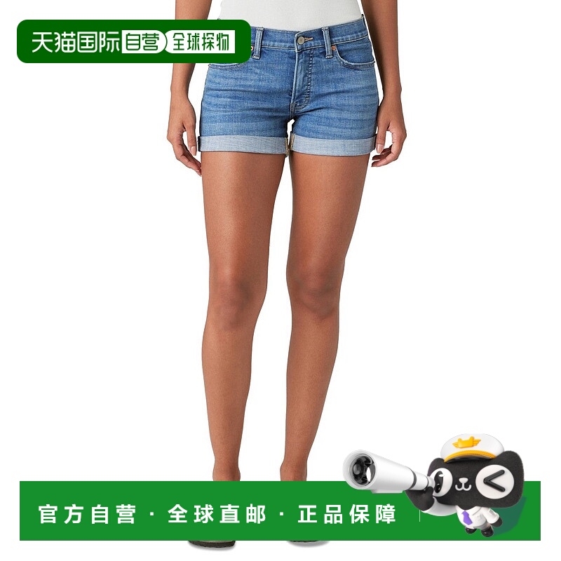 自营Lucky Brand Ava Boyfriend Shorts Women's Blue Denim Cuff