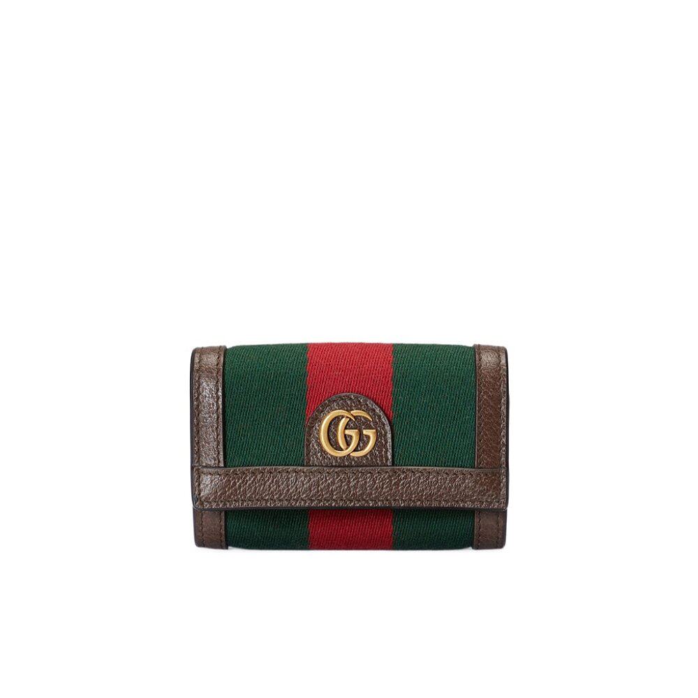 Gucci 双 G Web 条纹钥匙包 722950HE2VT
