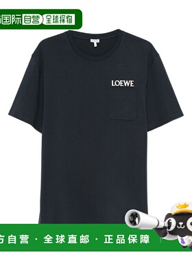 香港直邮LOEWE 男士T恤 H526Y22XDE5190 SS2026 男装蓝色短袖T恤