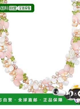 自营 Ross-Simons 4-5 毫米多色养珠和多宝石 Torsade 项链配 925