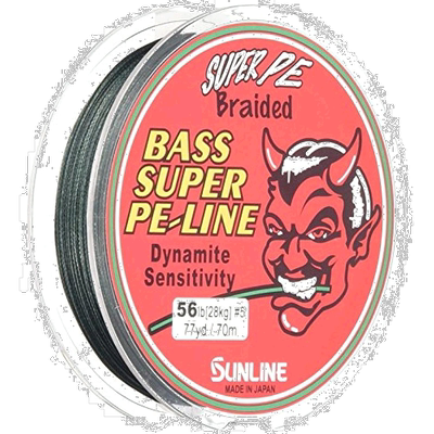 【日本直邮】Sunline桑濑PE鱼线BASS级70m5号56lb深绿尼龙