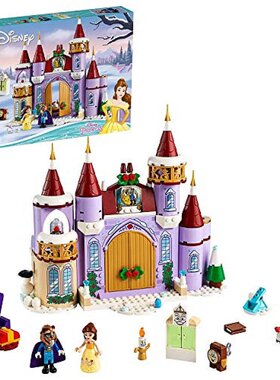日本直邮乐高积木 迪士尼公主 美女与野兽 贝儿城堡冬季派对43180