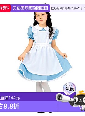 日本直邮Clearstone城市派对童装版爱丽丝款短袖连衣裙套装140cm