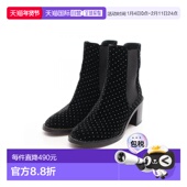 日本直邮中古Jimmy Choo吉米周女B级9新boots靴帆布鞋 黑色