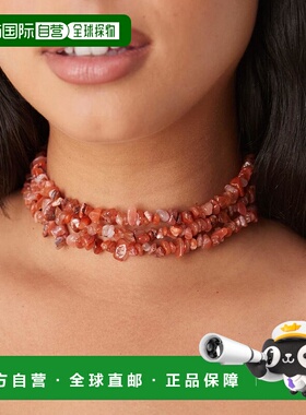 香港直邮ASOS 女士 Curve 设计多排短款晶石镶嵌项链(real chippi