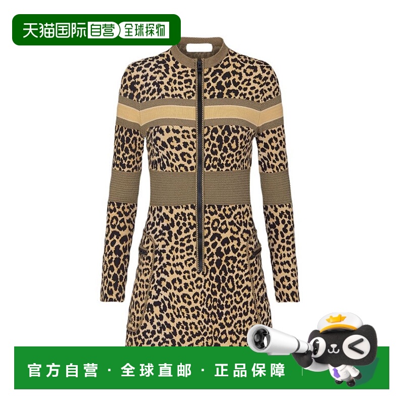 1h可退 香港直邮DIOR 女士半身裙 144R03AM5302817豹纹包臀裙