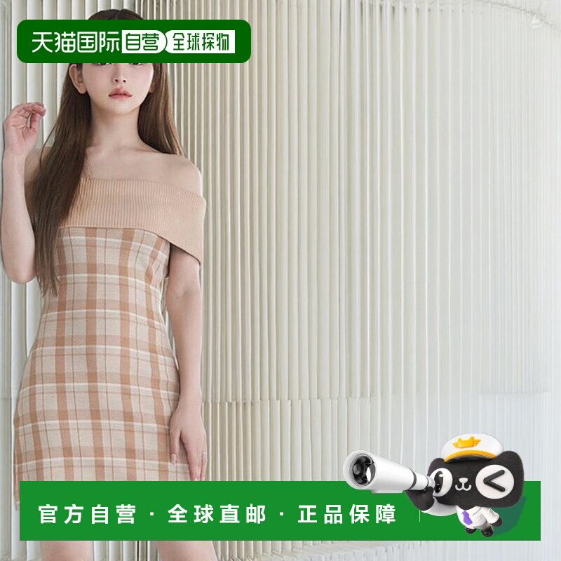 1h可退 日本直邮EATME 女装修身显瘦格纹迷你裙 3425403013连衣裙