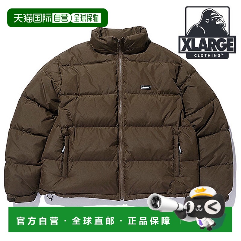日本直邮XLARGE羽绒服 [101254021009 FW25] 男士羽绒服棕色保暖