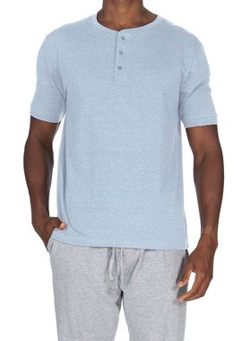 unsimply stitched【美国奥莱】直发 超柔软短袖亨利衫 - 浅蓝色