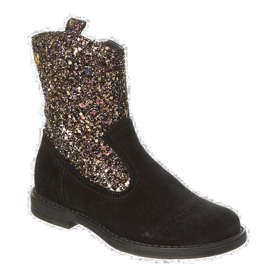 自营 Naturino Antipode 绒面革和闪光靴子 - 黑色 美国奥莱直发