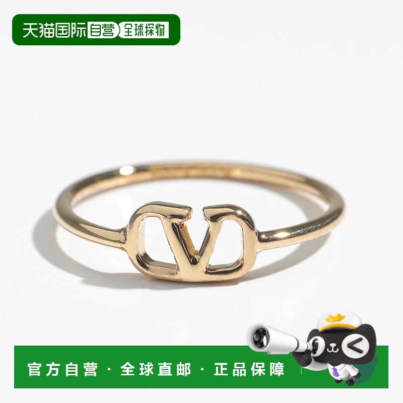 日本直邮VALENTINO 华伦天奴戒指 6W2J0X03MET 女士 V 标志金属戒