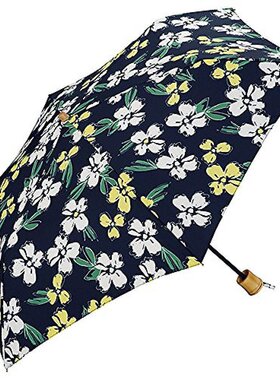 日本直邮Wpc. 折叠式遮阳伞 女款 50cm迷你 花朵图案 801-855 NV