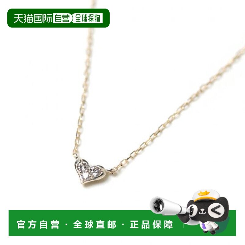 1h可退 日本直邮cui-cui女士K10YG黄金钻石项链心形782029cuicui