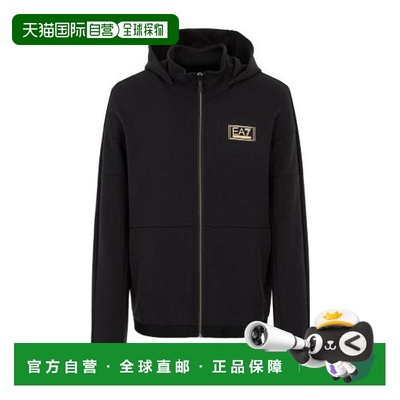 香港直邮EA7 Emporio Armani 黑色拉链休闲夹克 6HPM74PJF3Z