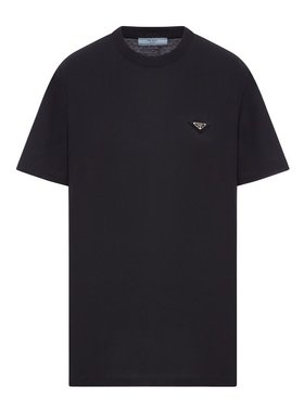 PRADA 女士T恤 3583815ZGSOOOF0002 AW2025 黑色 短袖T恤