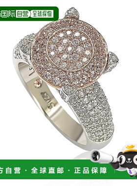 自营Suzy Levian Sterling Silver Pave Yellow Cubic Zirconia R