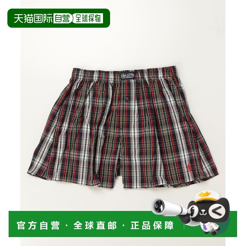 日本直邮Polo Ralph Lauren男装全棉格子平角内裤 RM4C101(M,L),女士内衣/男士内衣/家居服,男平角内裤,淘宝优惠券,粉丝福利购,淘宝优惠卷