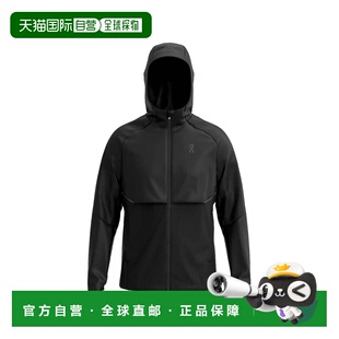 自营欧洲直邮On Running昂跑 Core男士黑色聚酰胺防泼水夹克