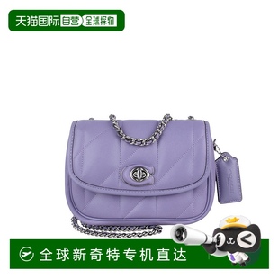 专柜款 香港直邮COACH 女士皮质单肩斜挎链条包CA086LHVHM蔻驰