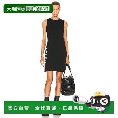 1h可退 香港直邮Moncler 盟可睐 女士 Matt 黑色无袖连衣裙 I1093