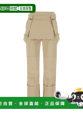 香港直邮MAX MARA 女士休闲裤 TEFRITE004 SS2024 棕色 Cappuccin