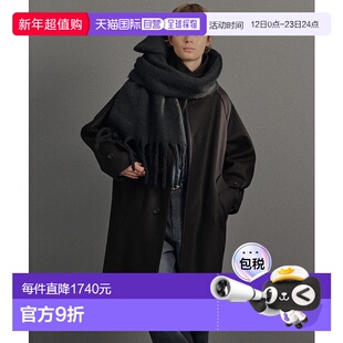 1h可退 日本直邮PUBLIC TOKYO男装宽松版型羊毛90% 2way立领大衣