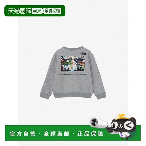 1h可退 日本直邮THE NORTH FACE 60th 图案Logo圆领衫（儿童/幼儿