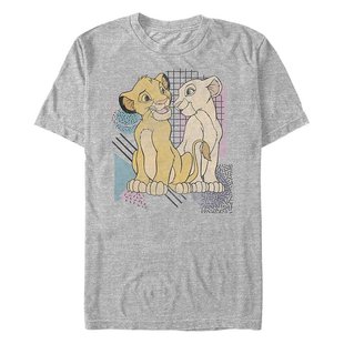 Fifth 狮子王辛巴与娜拉怀旧短袖 迪士尼男士 恤 Sun