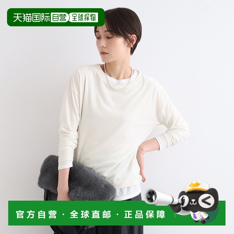 【日本直邮】INDIVI　女士　T恤高档 时尚百搭舒适 简约 高级感