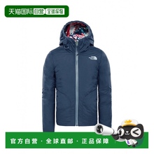 1h可退 韩国直邮the north face  羽绒服北面连帽双面夹克女童 高