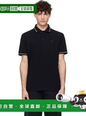 1h可退 香港直邮潮奢 Moncler 盟可睐 男士 黑色 Logo Patch Cott