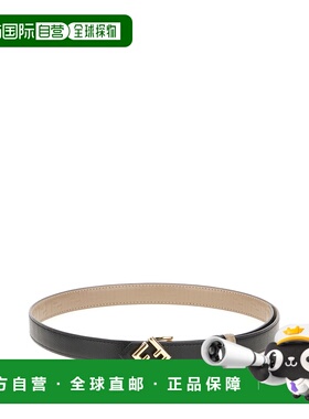 香港直邮FENDI 女士腰带 8C0687ANH8F0E6E CO 黑色 双面皮带