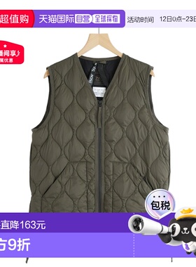 日本直邮TAION 马甲拉链V领背心外套保暖男士上衣简约日常