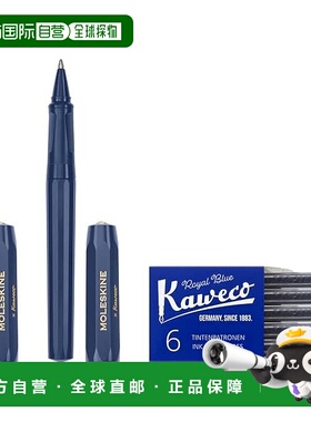 【日本直邮】Moleskine x Kaweco F 形钢笔 x 圆珠笔套装（蓝色）