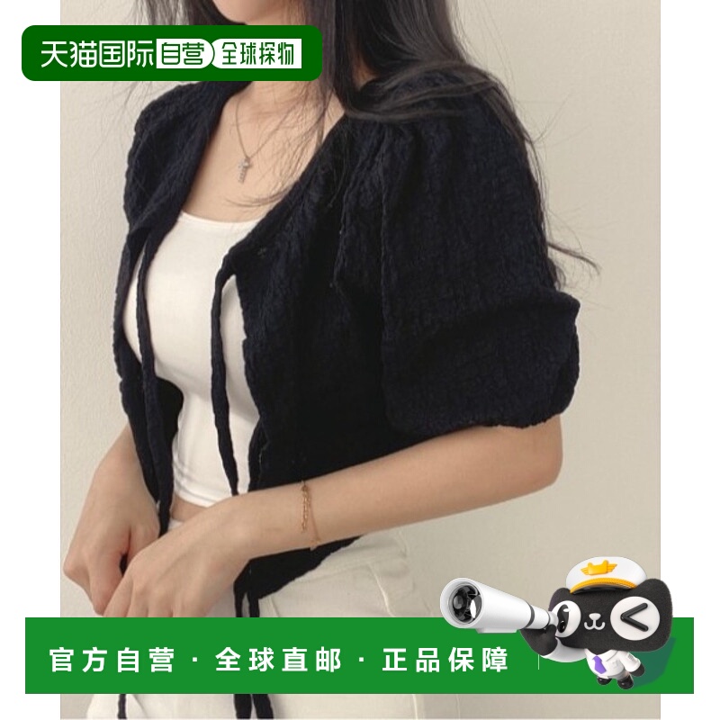 日本直邮Sorule 女士提花丝带衬衫 SO10124s15泡泡袖