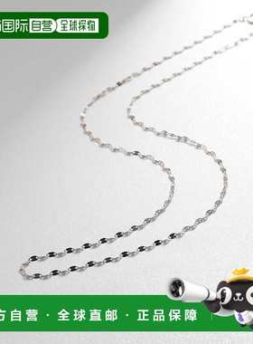 日潮跑腿COCOSHNIK 铂金花朵十字链项链 40叠戴银色