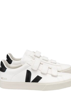 欧洲直邮VEJA RECIFE CHROMEFREE系列 男女皮革黑标魔术贴运动鞋