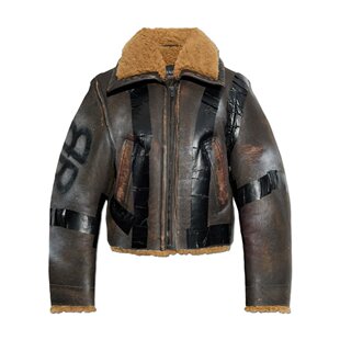 SS2025 813585TRS092084 深棕色 女士皮衣 BALENCIAGA