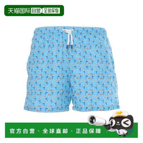 欧洲直邮FEDELI 男士沙滩裤 8UE00318F49F498 SS2025 花色 SWIM T