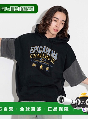 1h可退 日本直邮WEGO 男女同款印花无袖连帽衫  WE24SM04M0021